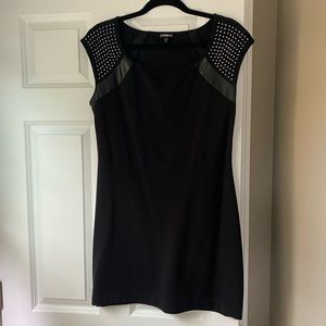 Express Bodycon Dress with studded sleeves